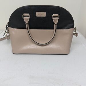Kate Spade Black and Tan Satchel